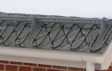 Устройство теплого водостока: монтаж греющего кабеля в желобах и трубах